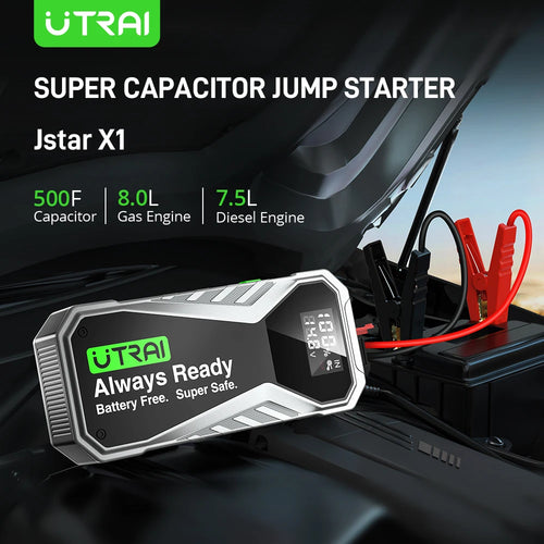 UTRAI  Jstar X1 Super Capacitor 500F Jump Starter  Emergency Auto Booster Starting Device