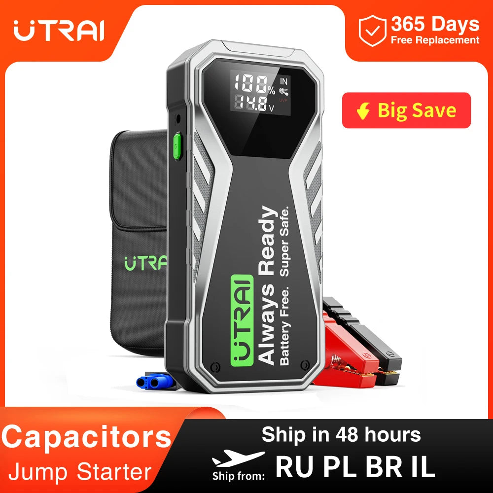 UTRAI  Jstar X1 Super Capacitor 500F Jump Starter  Emergency Auto Booster Starting Device